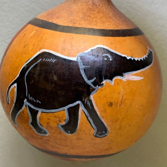 VTG African Gourd Hand Percussion Handmade Shaker - Picture 10 of 14